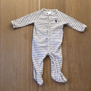 Ralph Lauren Striped Footsie Pajama *like new*